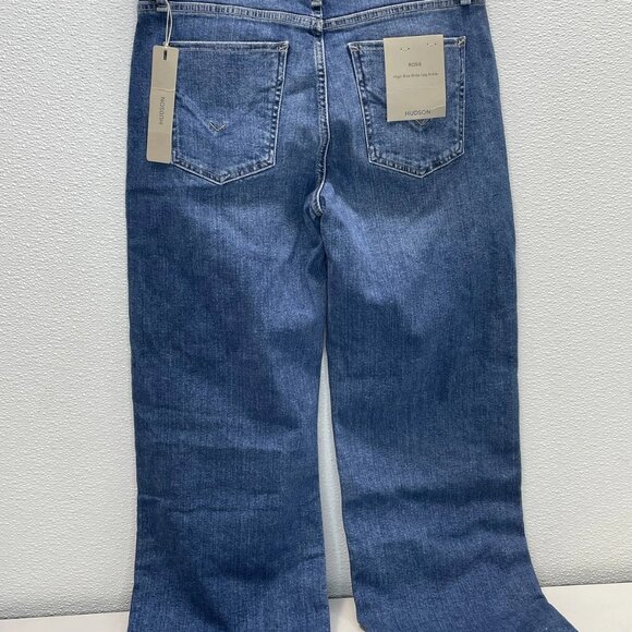 NEW HUDSON Rosie High-Rise Wide Leg Ankle Jeans • Size 28 • Blue - Picture 7 of 7